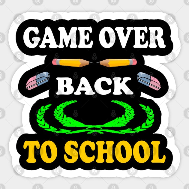 Game Over back to school Sticker by Emma-shopping